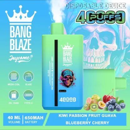 Bang Blaze 40000 Puffs Disposable Vape – Double Flavor, 40mL E-Liquid, 650mAh Rechargeable Battery, Dual Mesh Coil | Free EU Shipping & COD