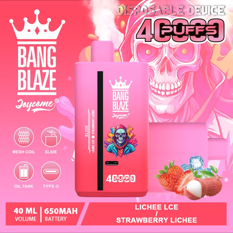 Bang Blaze 40000 Puffs Disposable Vape – Double Flavor, 40mL E-Liquid, 650mAh Rechargeable Battery, Dual Mesh Coil | Free EU Shipping & COD