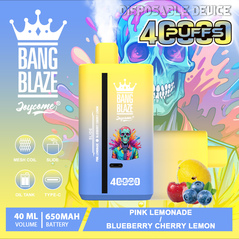Bang Blaze 40000 Puffs Disposable Vape – Double Flavor, 40mL E-Liquid, 650mAh Rechargeable Battery, Dual Mesh Coil | Free EU Shipping & COD