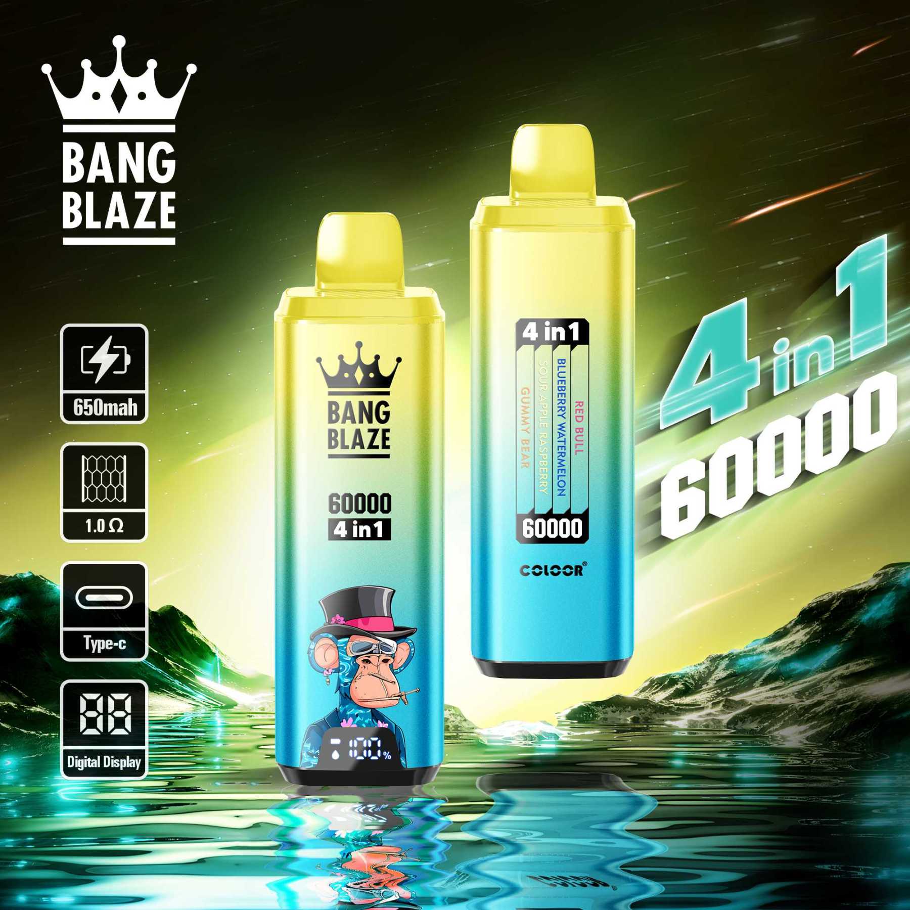 Bang Blaze 60K Puffs 4-in-1 Flavors Disposable Vape | Fast EU Delivery, No Customs Fees