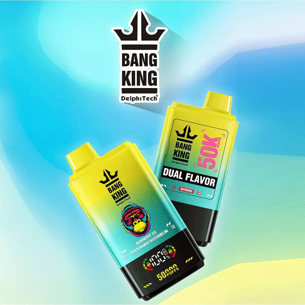 Bang King 50000 Puffs Disposable Vape – Dual Flavor, Adjustable Airflow | Duty-free EU Shipping & COD
