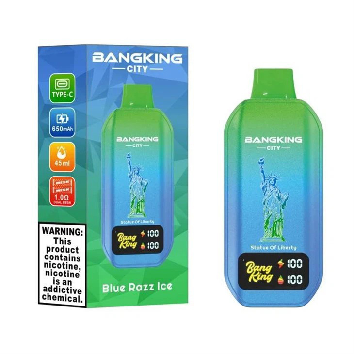 BANG KING 50000 Puffs CITY Low Nicotine Disposable Vape – 45mL E-Liquid, Dual Flavor | Duty-free EU Shipping & COD