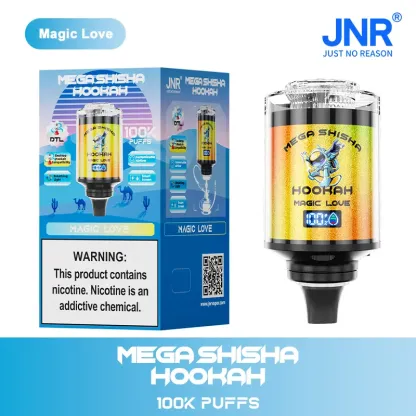 JNR Mega Shisha Hookah 100000 Puffs Disposable Vape – 60mL E-Liquid,   LED Display | Duty-free EU Shipping & COD
