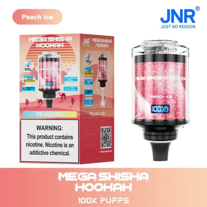 JNR Mega Shisha Hookah 100000 Puffs Disposable Vape – 60mL E-Liquid,   LED Display | Duty-free EU Shipping & COD