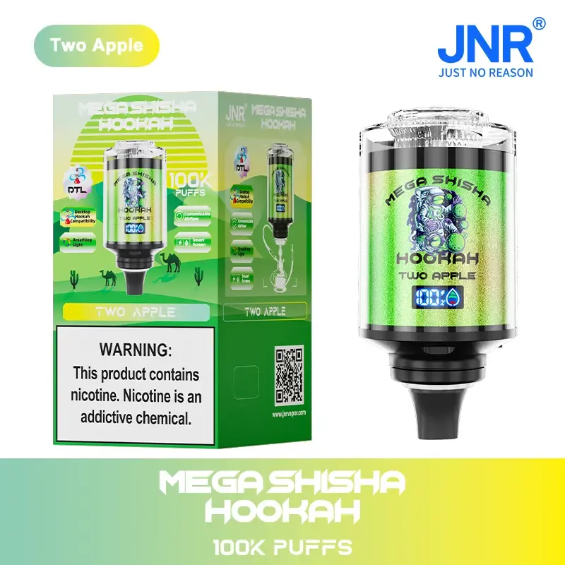JNR Mega Shisha Hookah 100000 Puffs Disposable Vape – 60mL E-Liquid,   LED Display | Duty-free EU Shipping & COD