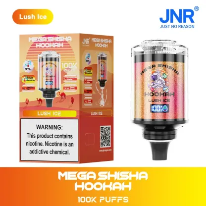 JNR Mega Shisha Hookah 100000 Puffs Disposable Vape – 60mL E-Liquid,   LED Display | Duty-free EU Shipping & COD