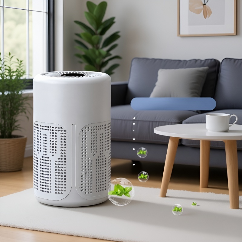Luftreiniger für Zuhause mit Negativ-Ionen, entfernt Gerüche und Rauch