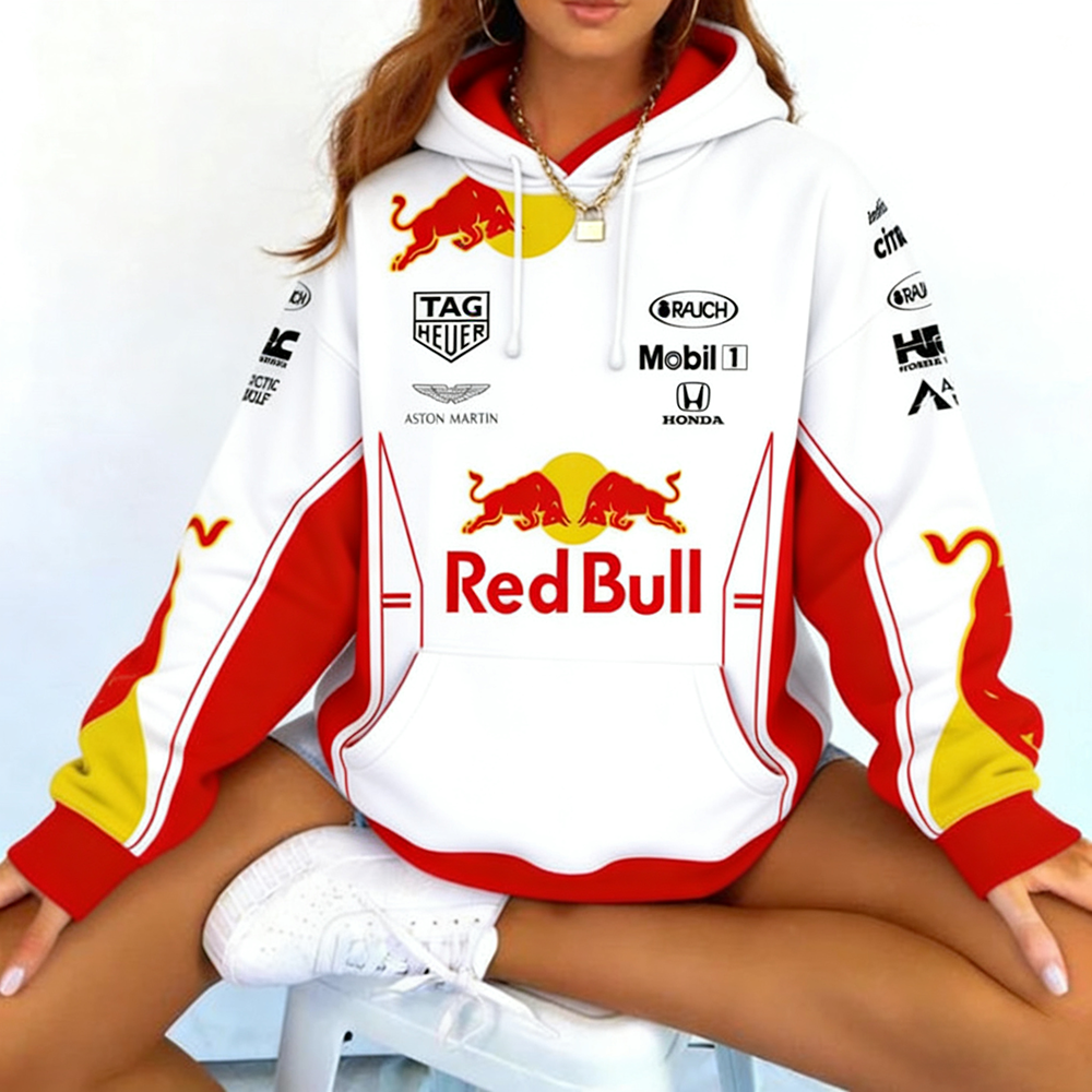 Unisex Red Bull Racing Blusa Moletom Long-Sleeve Hoodie