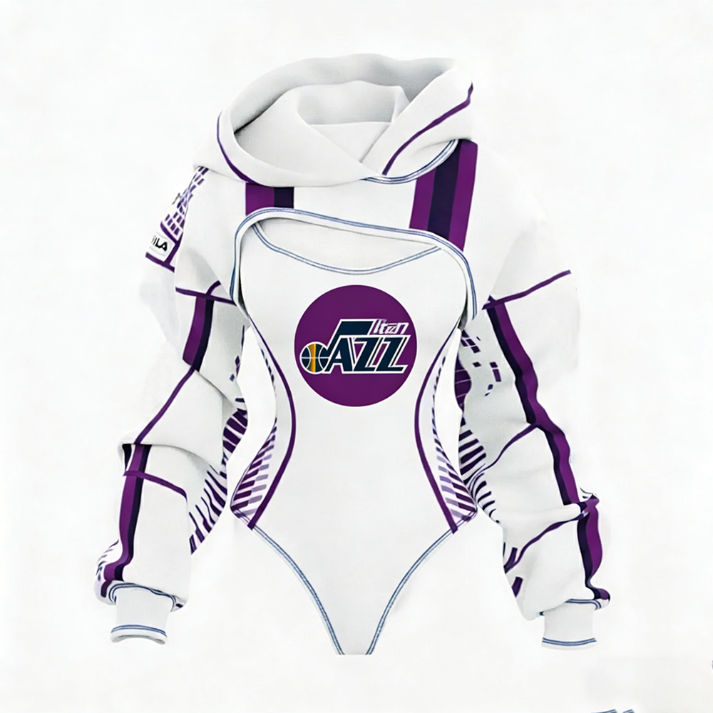 [Copy]Women's Utah Jazz Basketball Team Digital Print Irregular Cut Suit