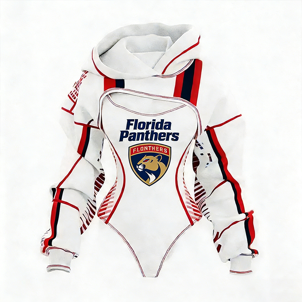 Women's Florida Panthers Team Hockey Shrug Hoodie & Bodysuit Two-Piece Set