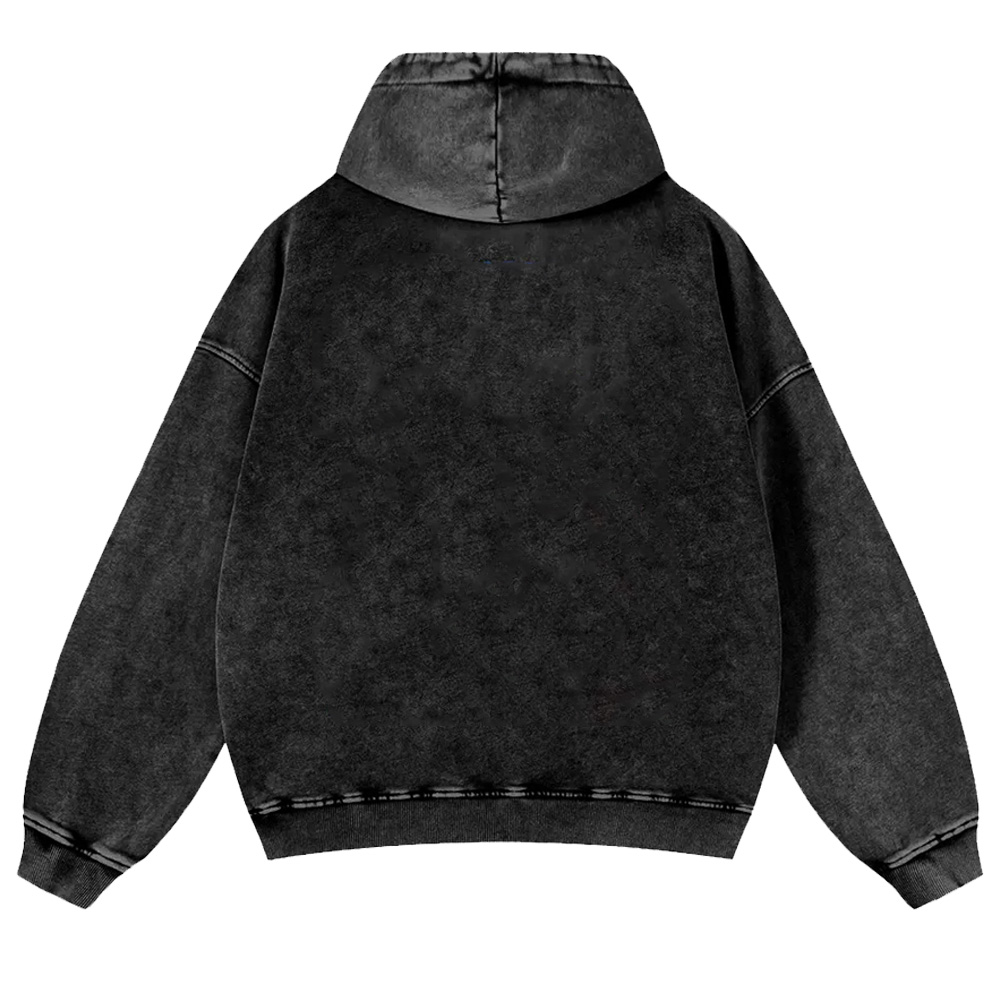 Ocean Two Brightly Colored Fish Washed hoodie