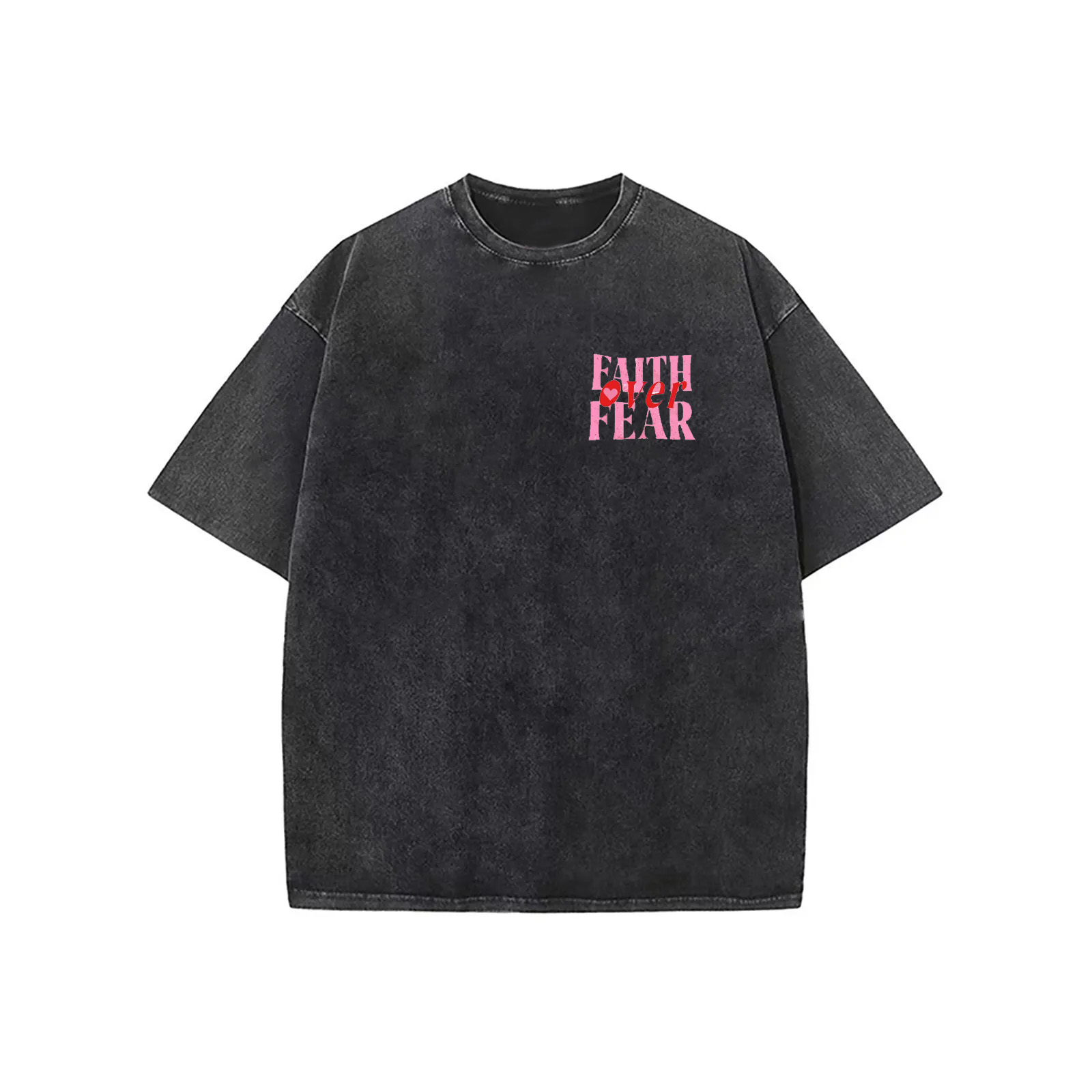 Faith Over Fear Unisex Washed T-Shirt