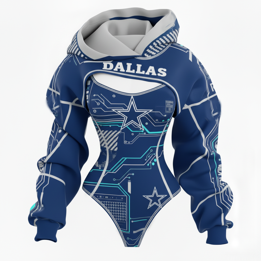 2026 New Women's Rugby Team Logo Digital Print Irregular Cut Suit