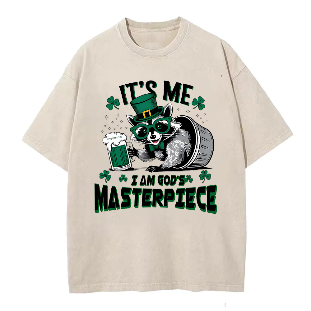 It's Me I'm God's Masterpiece Christian Washed T-Shirt
