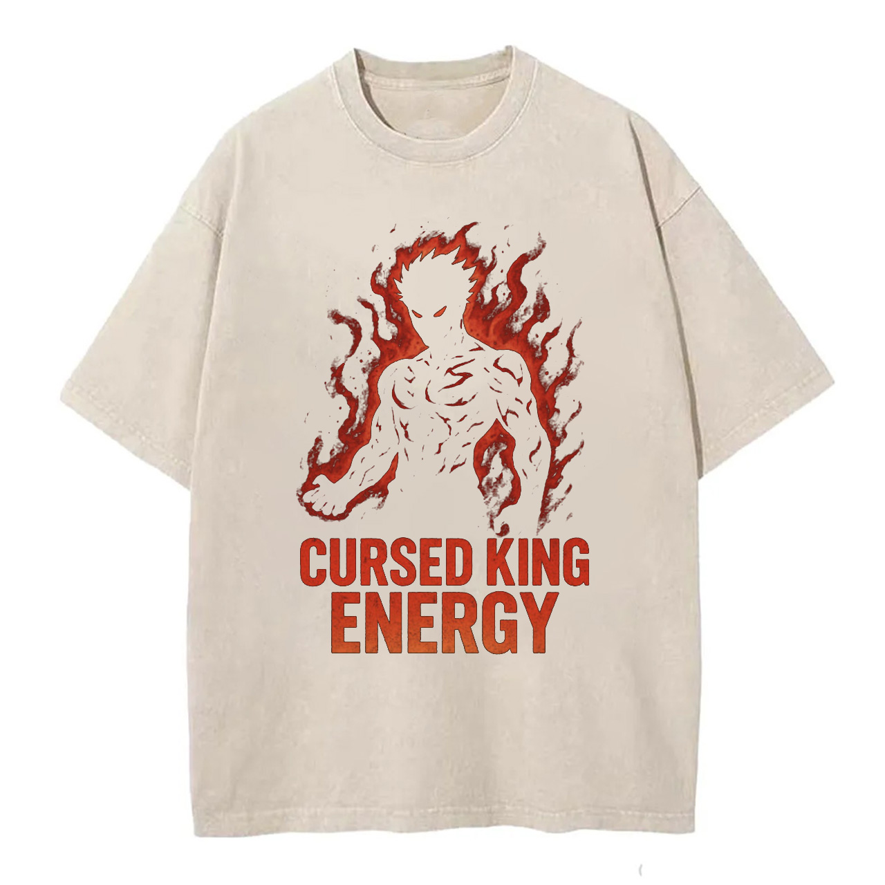 Cursed King Energy – Dark Anime Power Tee T-Shirt