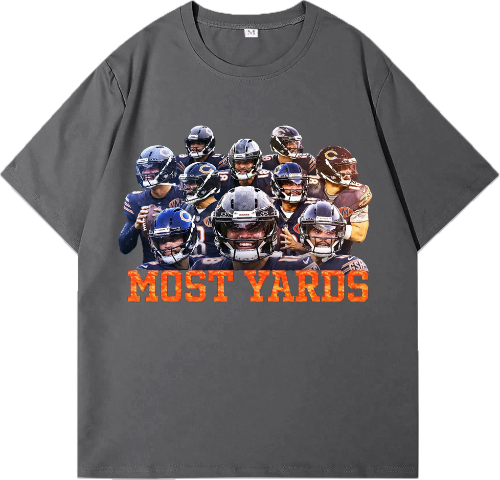 NFL Most Yards Chicago Bears T-Shirts