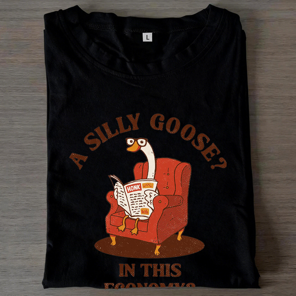 Taste A Humorous, Silly Goose Is Reading A Newspaper Unisex T-shirt