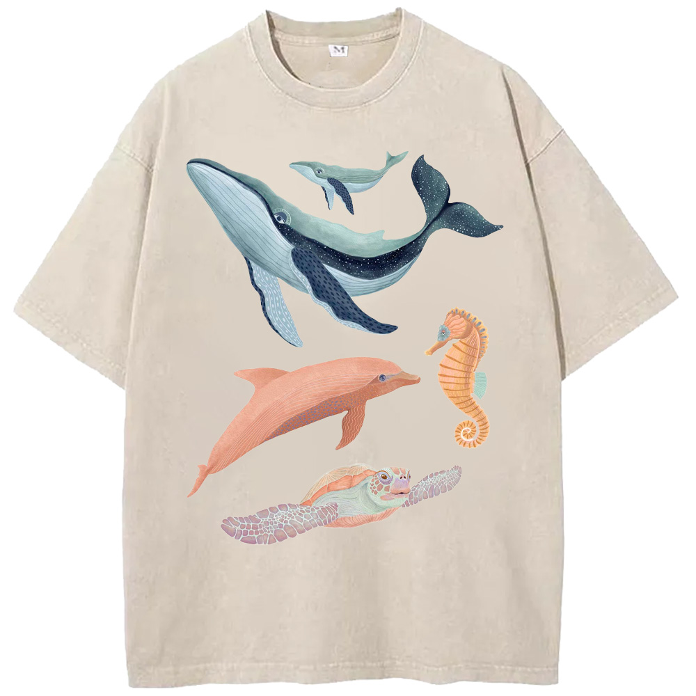 Ocean Sea Friends Washed T-Shirts