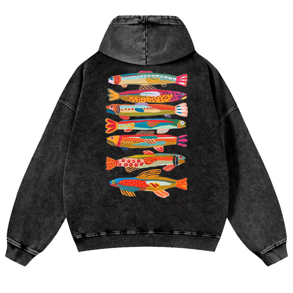 Ocean Feast Of The Seven Fishes Washed hoodie