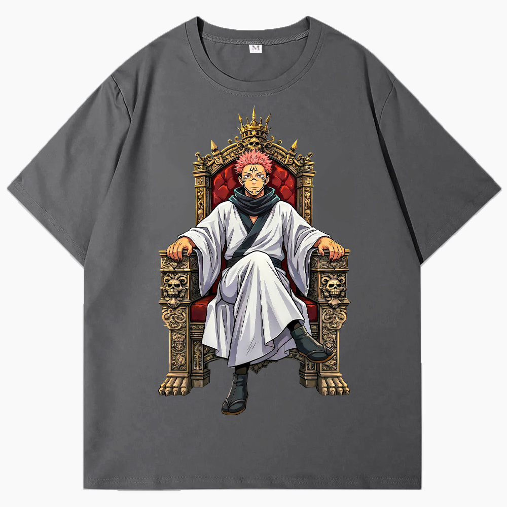 Cartoon Jujutsu Kaisen Ryomen Sukuna  Throne T-Shirts