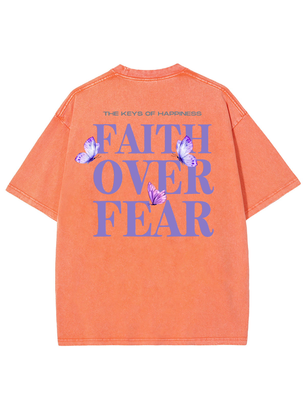 Faith Over Fear Unisex Washed T-Shirt