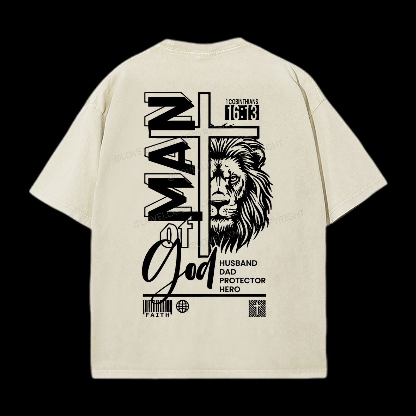 Man Of God Washed T-Shirt