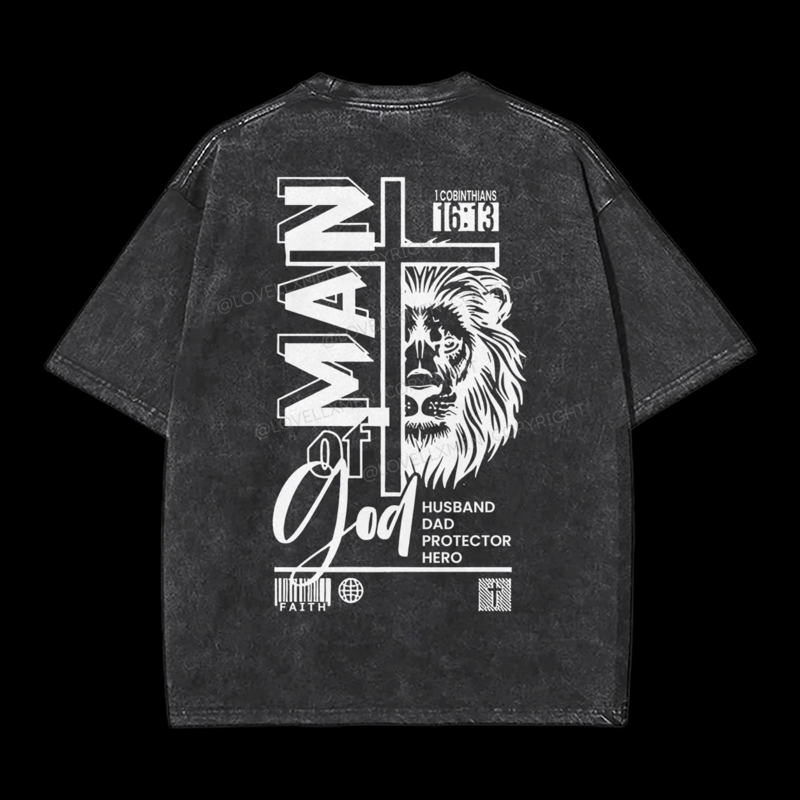 Man Of God Washed T-Shirt
