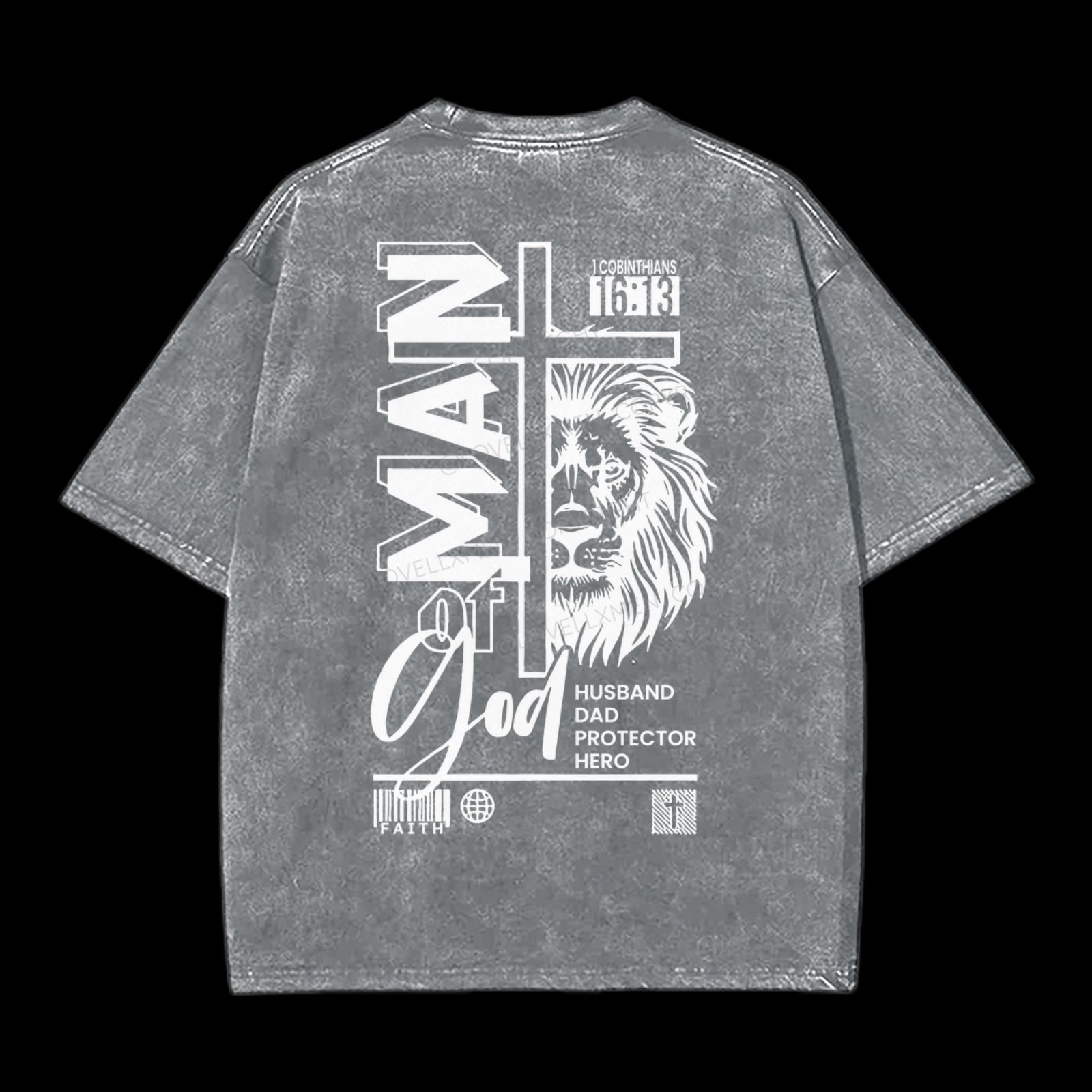 Man Of God Washed T-Shirt
