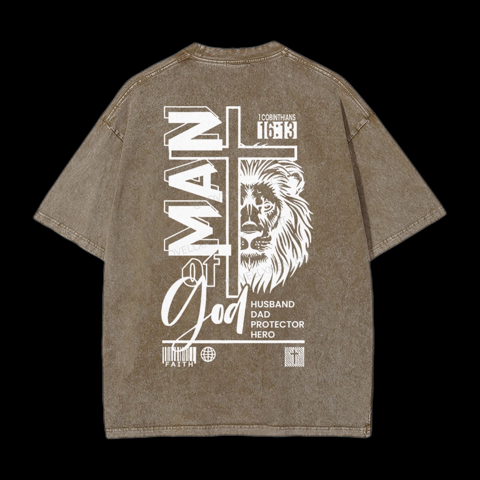 Man Of God Washed T-Shirt