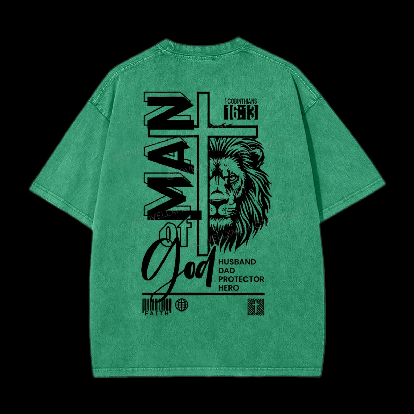 Man Of God Washed T-Shirt