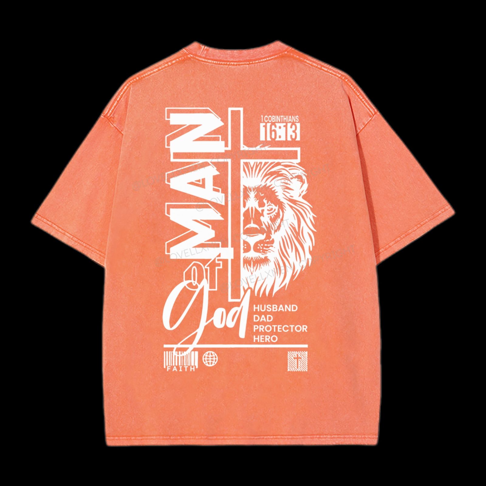 Man Of God Washed T-Shirt