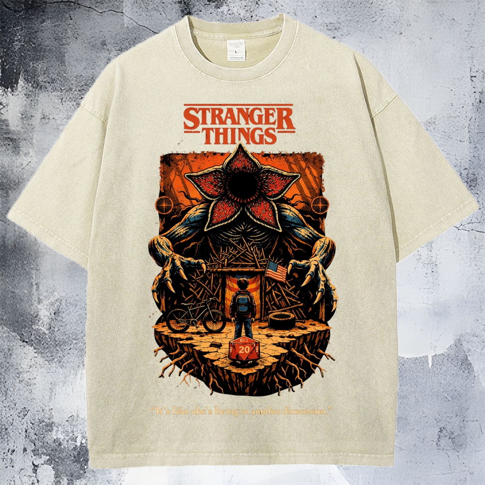 Stranger Things Unisex Washed T-Shirt 