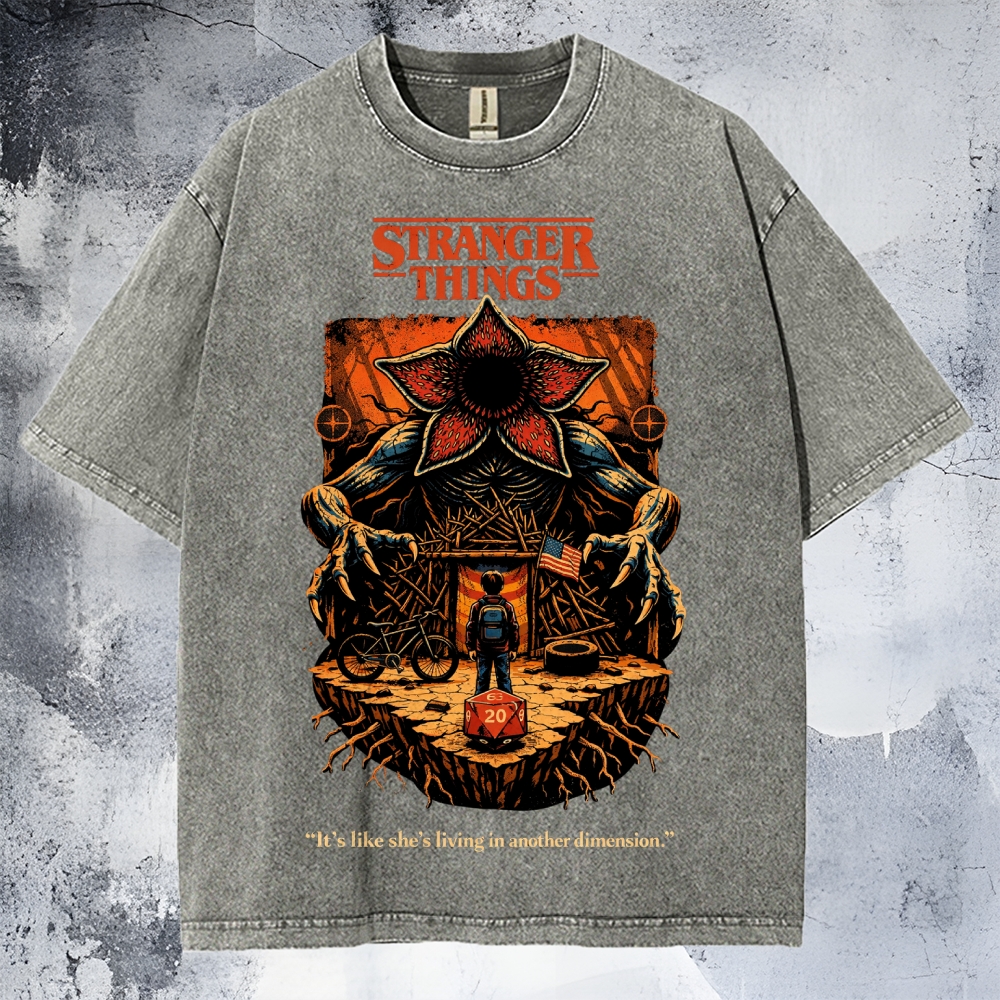 Stranger Things Unisex Washed T-Shirt 