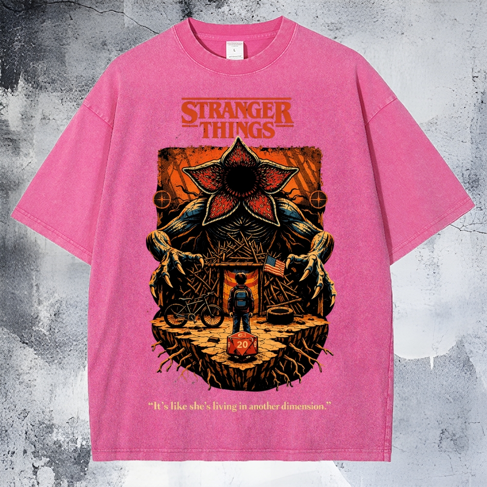 Stranger Things Unisex Washed T-Shirt 