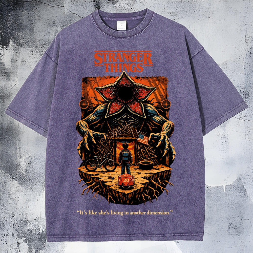 Stranger Things Unisex Washed T-Shirt 