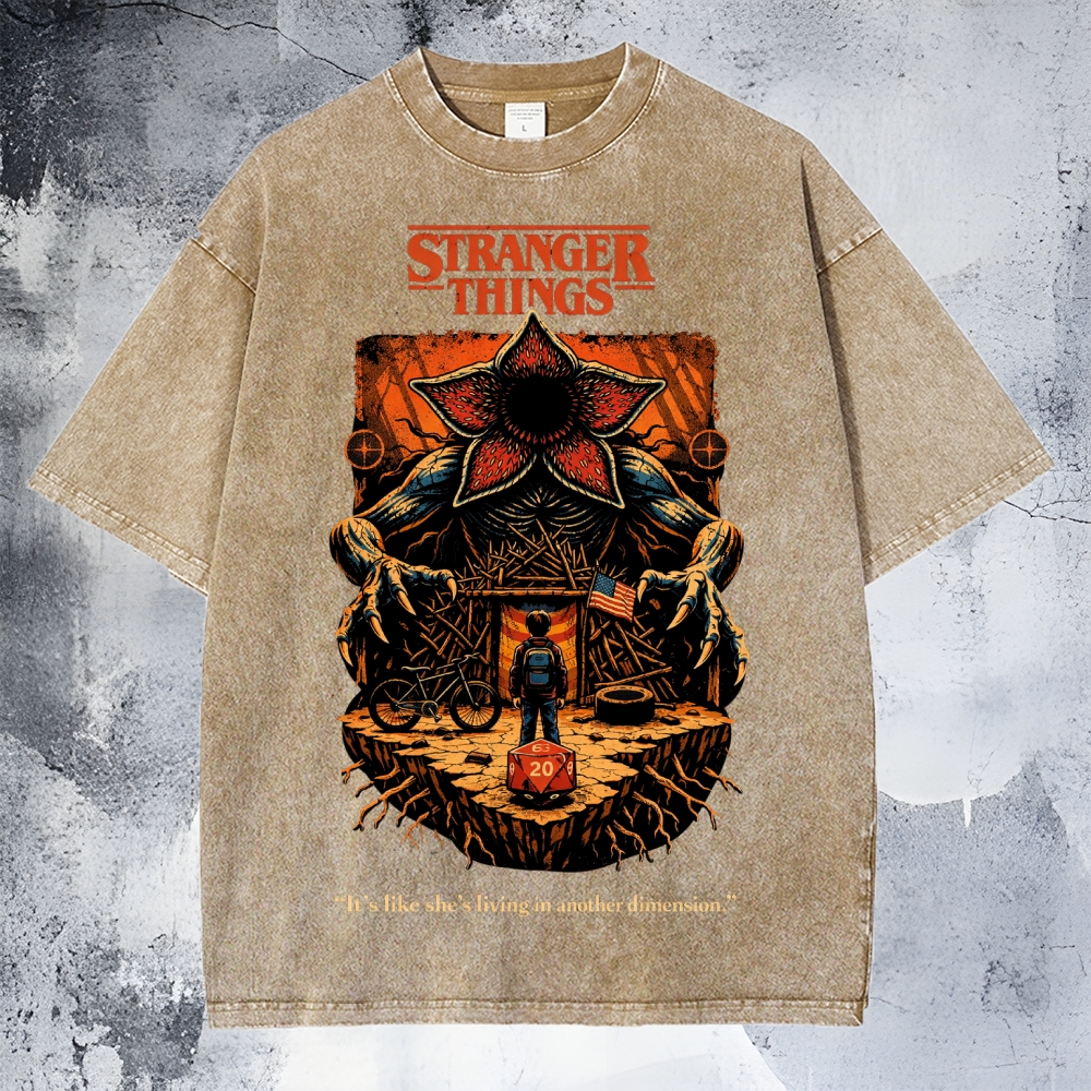 Stranger Things Unisex Washed T-Shirt 