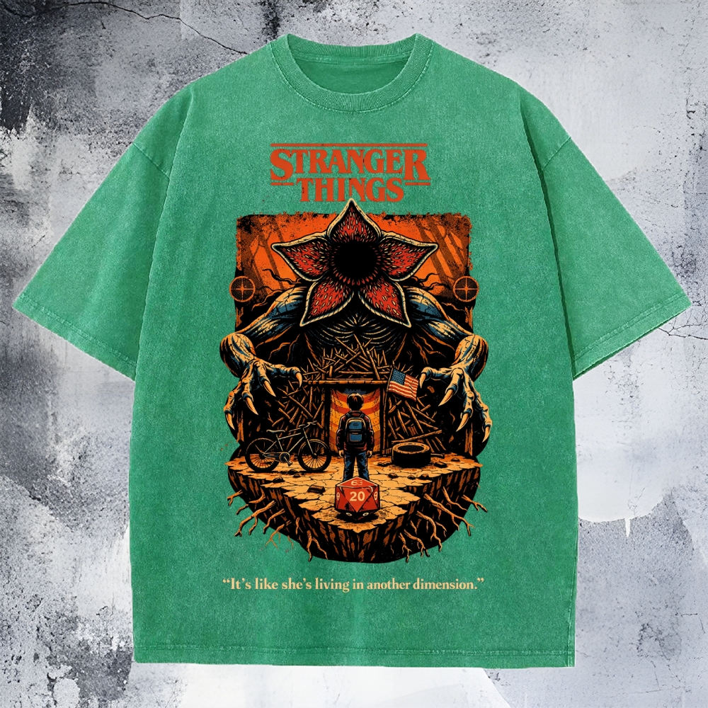 Stranger Things Unisex Washed T-Shirt 