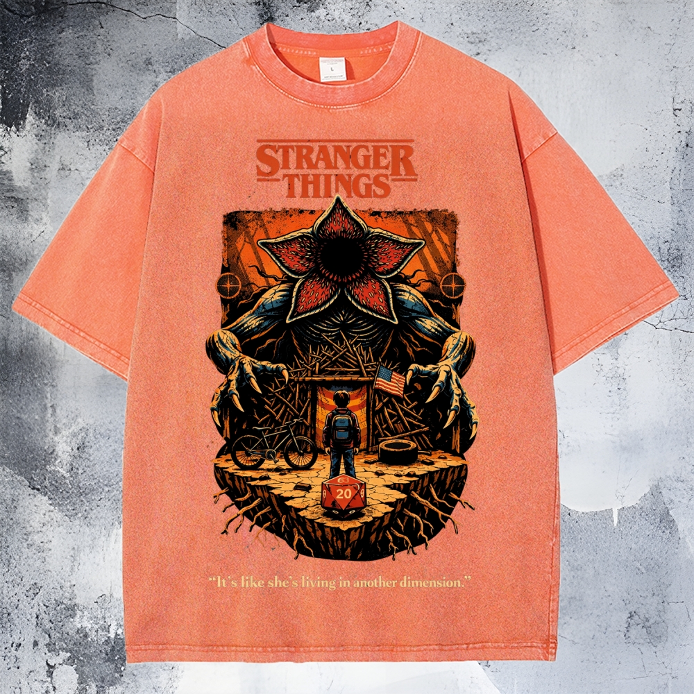 Stranger Things Unisex Washed T-Shirt 