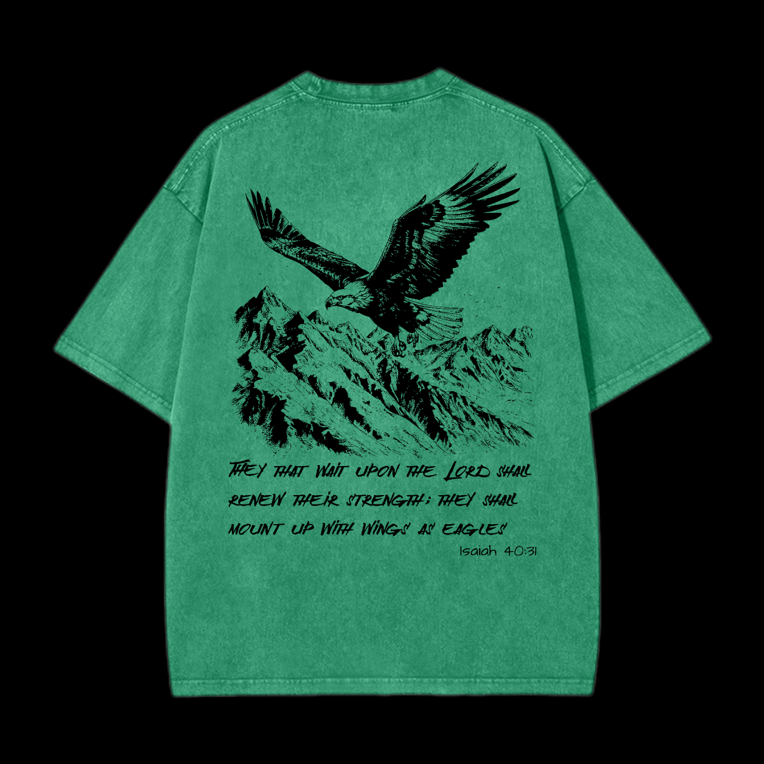 As Eagles Isaiah 40:31 Washed T-Shirt