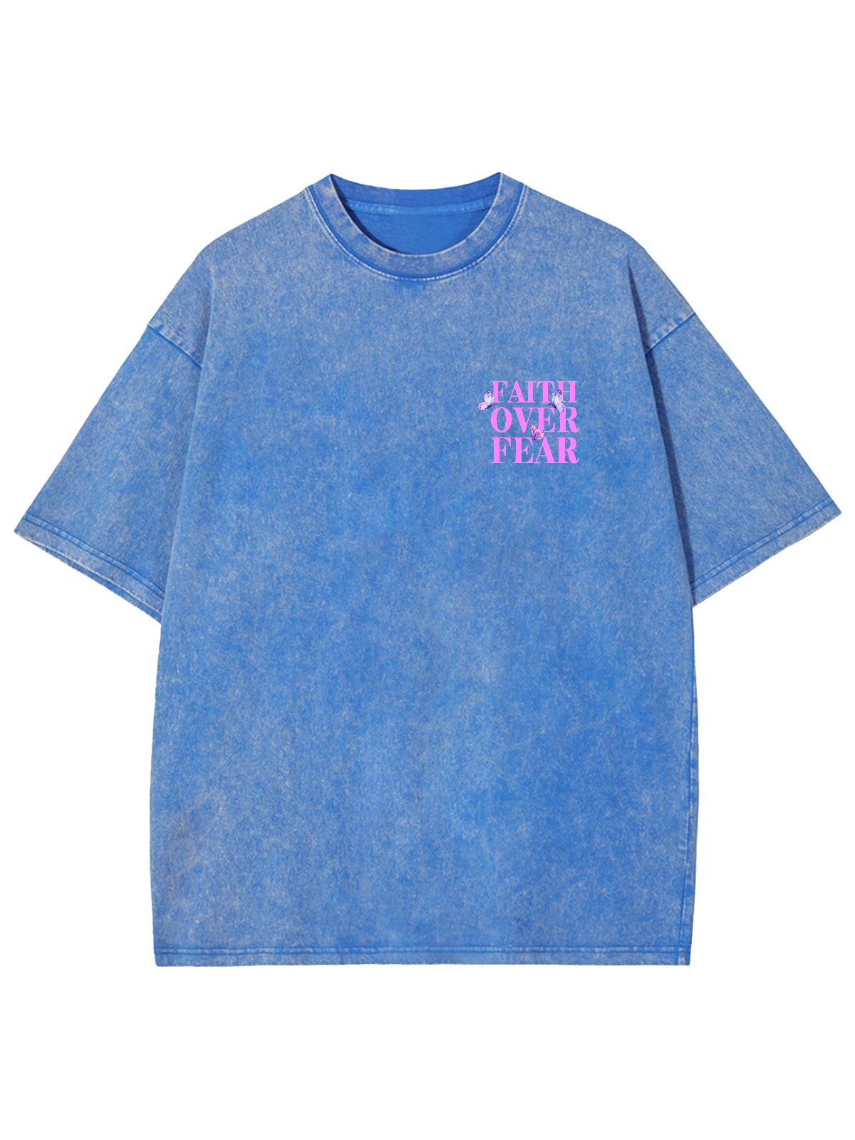 Faith Over Fear Unisex Washed T-Shirt
