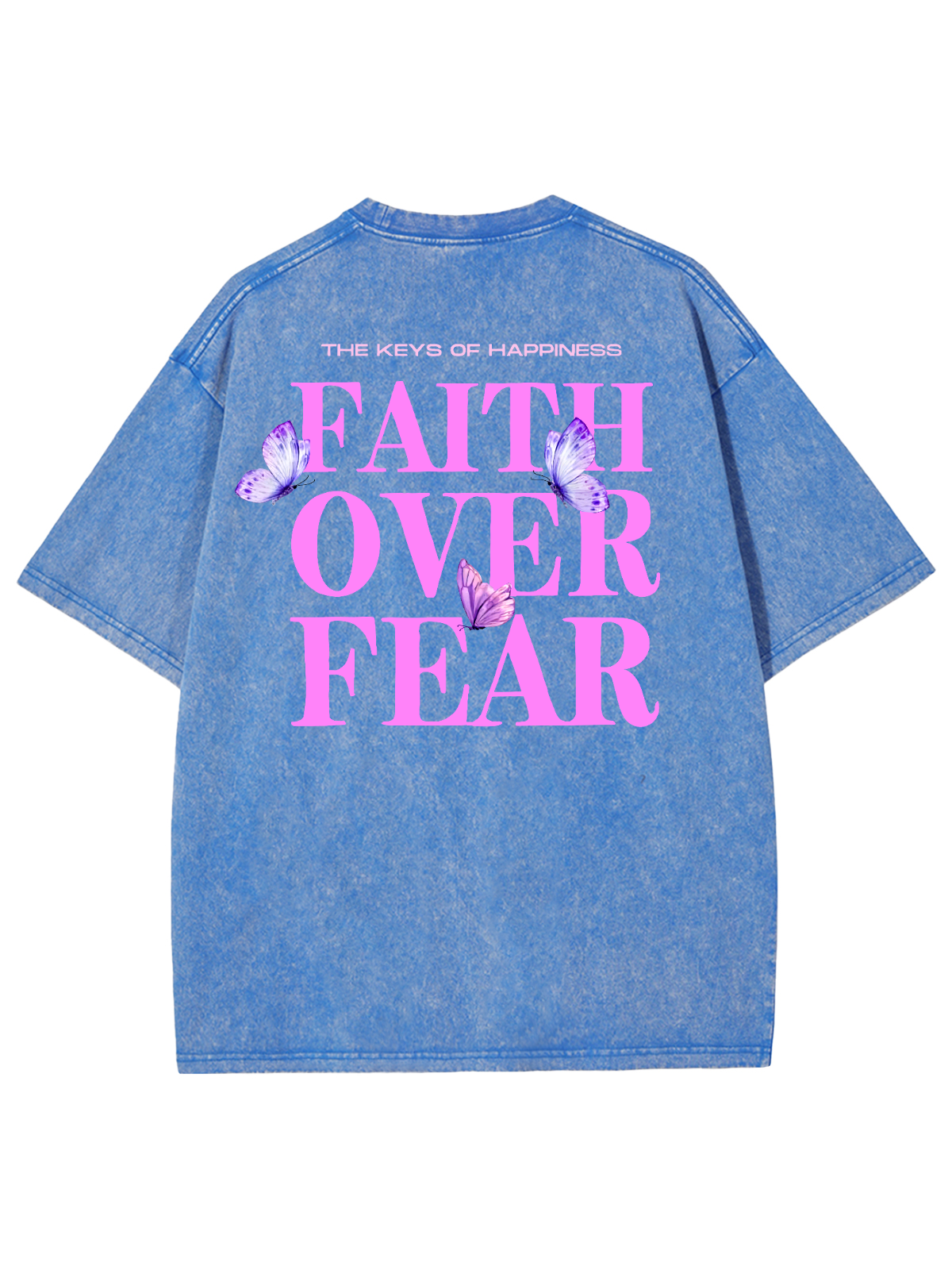 Faith Over Fear Unisex Washed T-Shirt