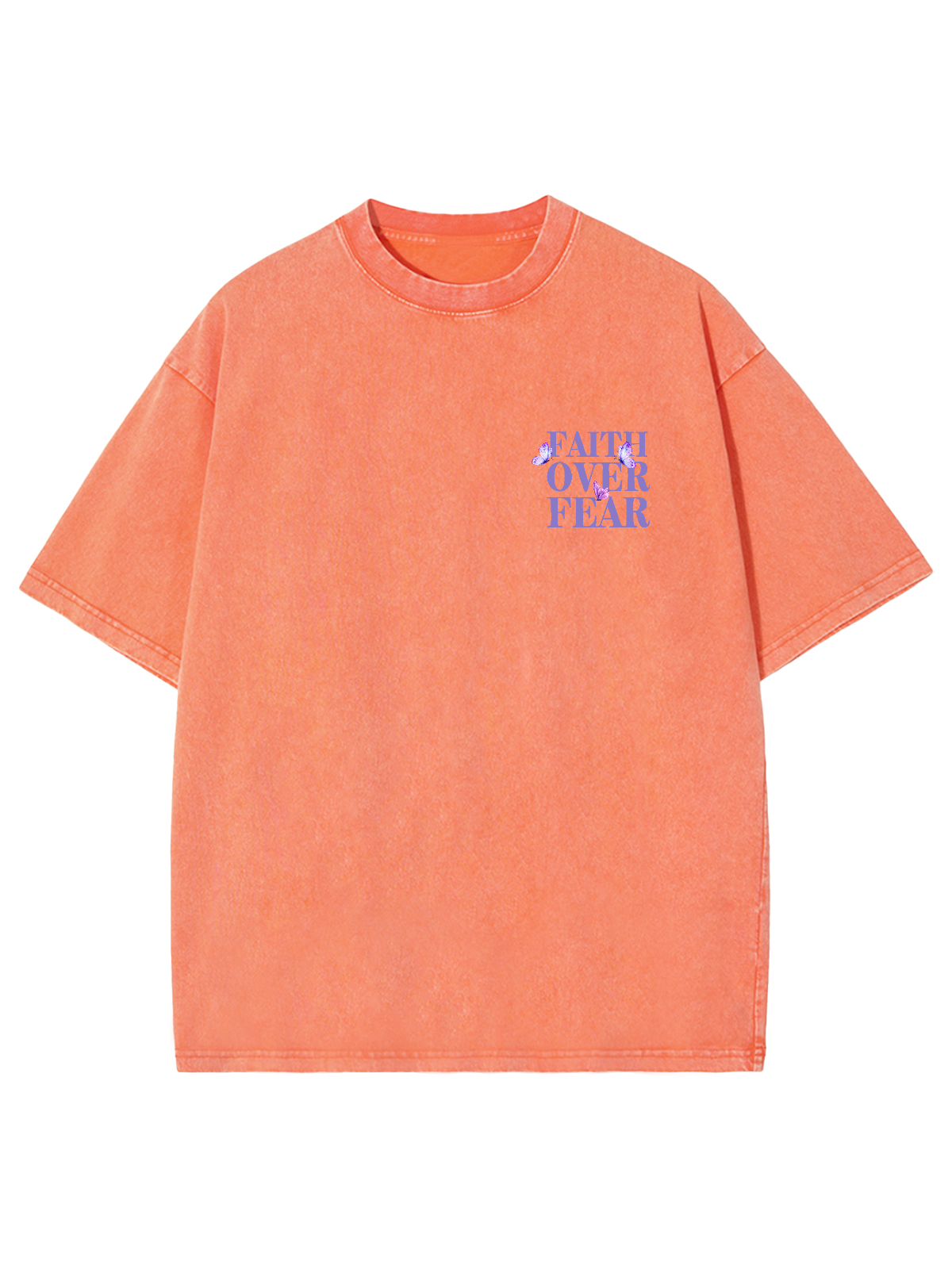 Faith Over Fear Unisex Washed T-Shirt