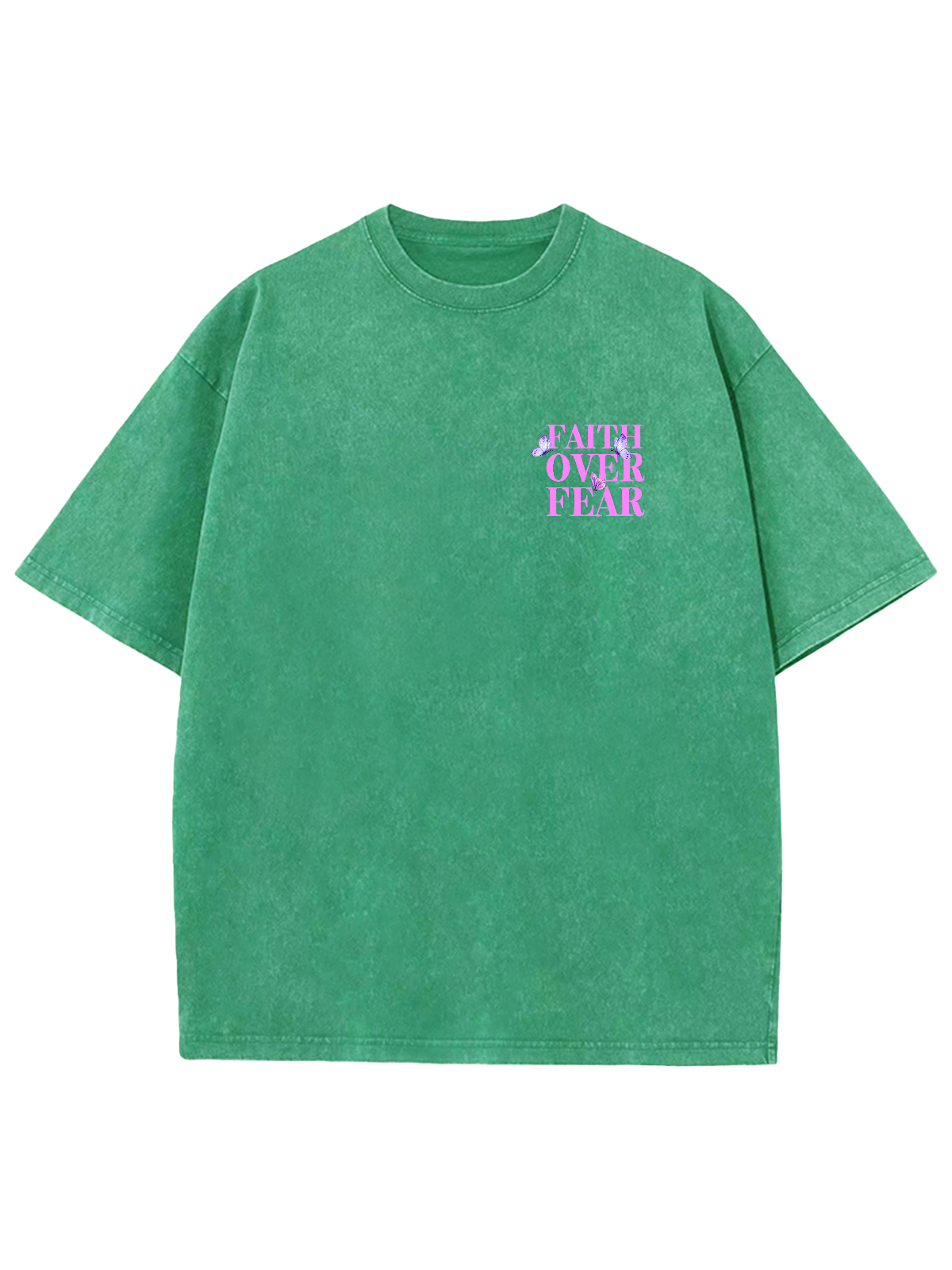 Faith Over Fear Unisex Washed T-Shirt