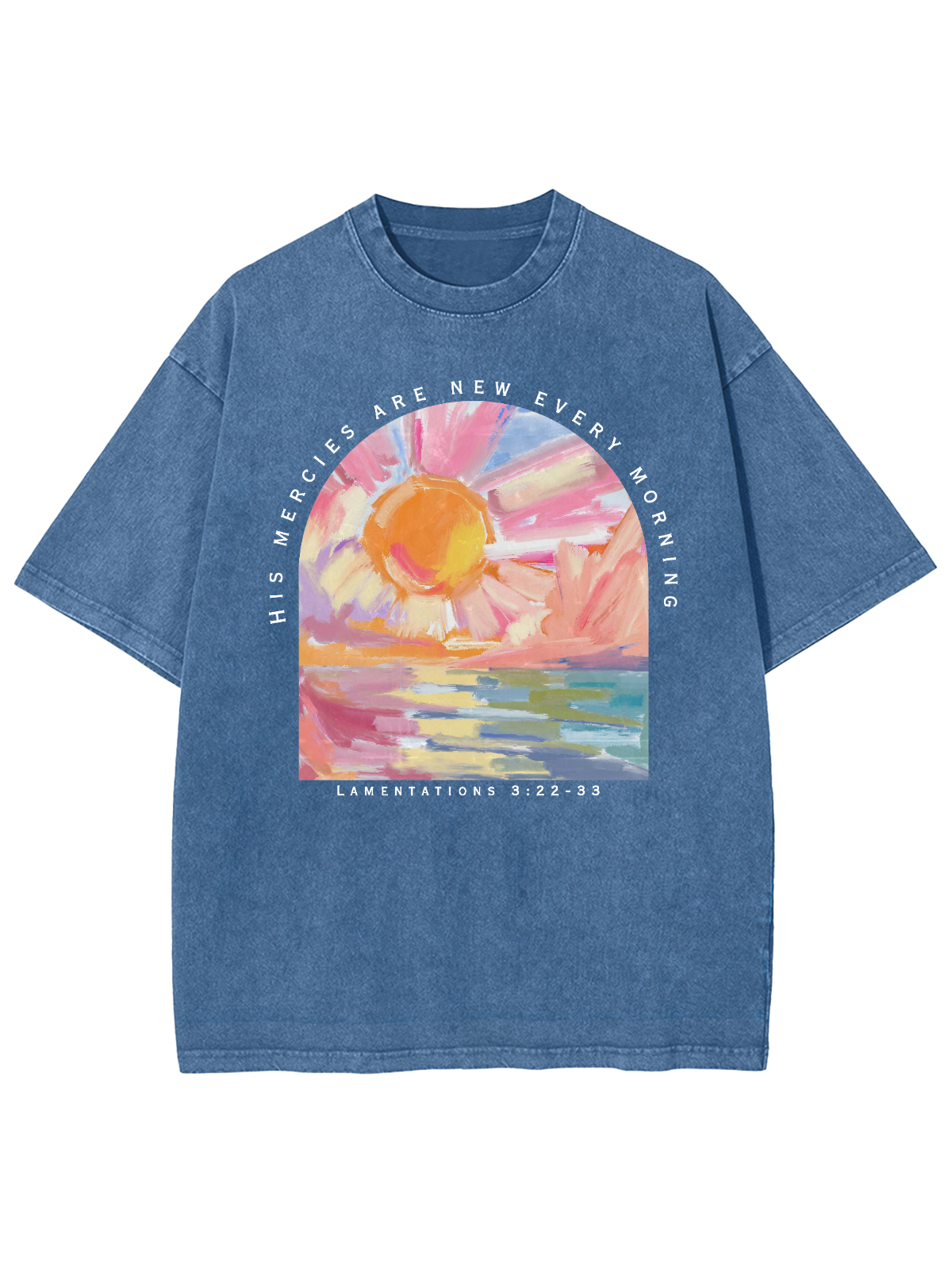 His Mercies Are New Every Morning Unisex Washed T-Shirt