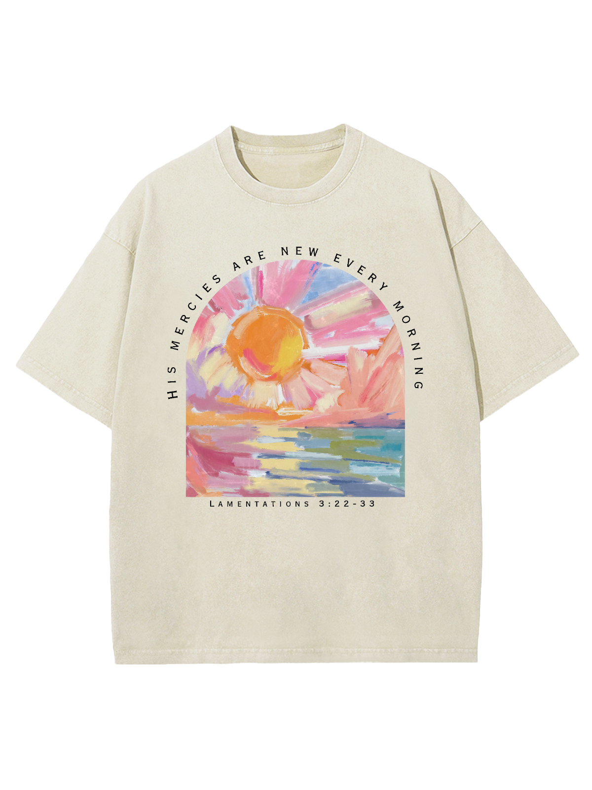 His Mercies Are New Every Morning Unisex Washed T-Shirt