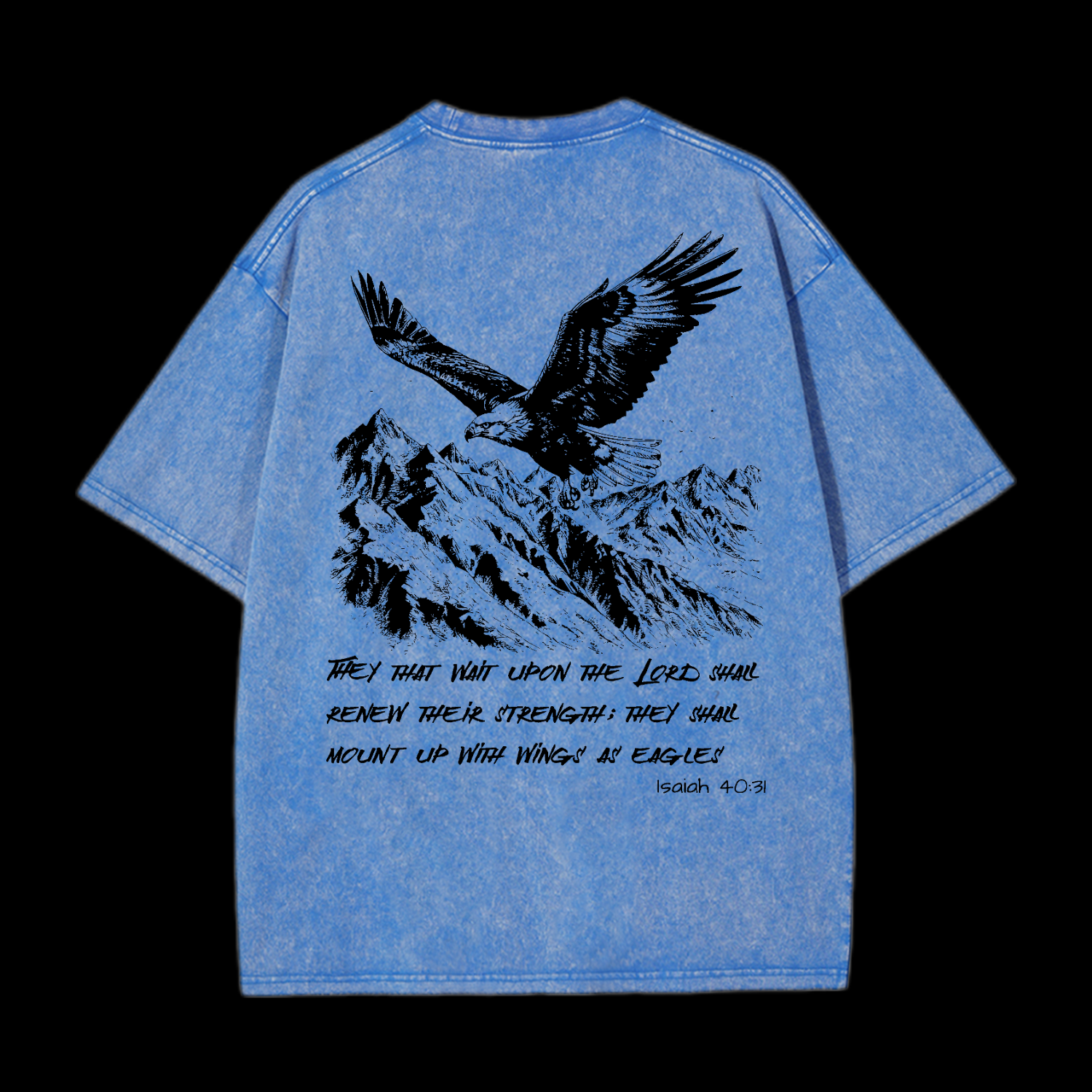 As Eagles Isaiah 40:31 Washed T-Shirt