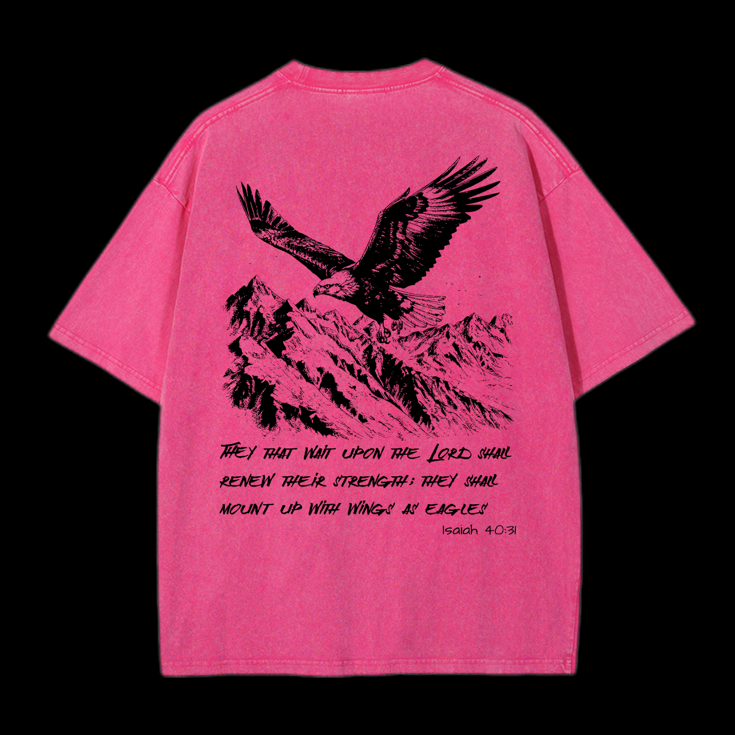 As Eagles Isaiah 40:31 Washed T-Shirt