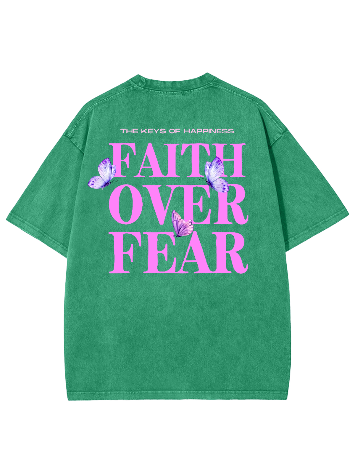 Faith Over Fear Unisex Washed T-Shirt