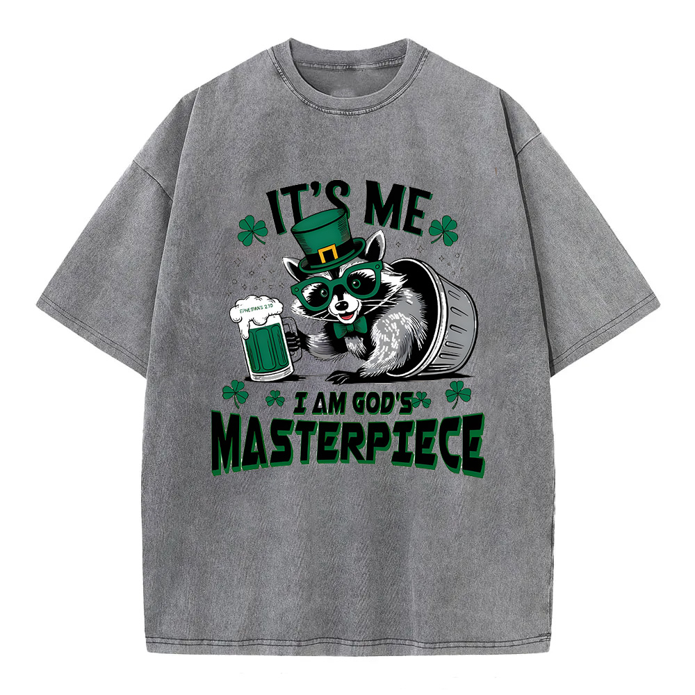 It's Me I'm God's Masterpiece Christian Washed T-Shirt