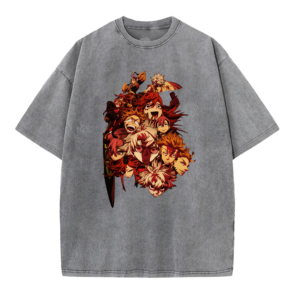 Gachiakuta Cartoon Washed T-Shirts